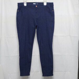 Old Navy Wow Super Skinny Jeans Womens Size 14 Midrise Darkwash Denim Pants